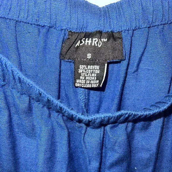 Ashro Ethnic African‎ American Pride 2 piece Pant Set - Size S Embroidered Blue - Picture 5 of 7